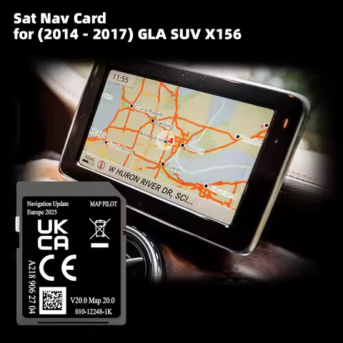 for Mercedes GLA W156 Car Navigation Maps Cover Europe Poland Netherlands 32GB SD Card