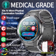 2026 New ECG+PPG Medical Grade Smart Watch NFC Blood Glucose Lipid Uric acid Blood Pressure Heart Ra