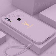 Vivo 1906 Vivo Y11 2019 Case Edition เปลือกโทรศัพท์มือถือนิ่มรูปแบบใหม่หัวกวางสีเหลือง