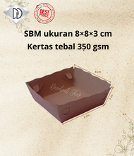 (100PCS) PIRING KERTAS 8x8x3.5 PIRING SNACK PIRING KERTAS MAKANAN PIRING SEKALI PAKAI TEMPAT MAKANAN