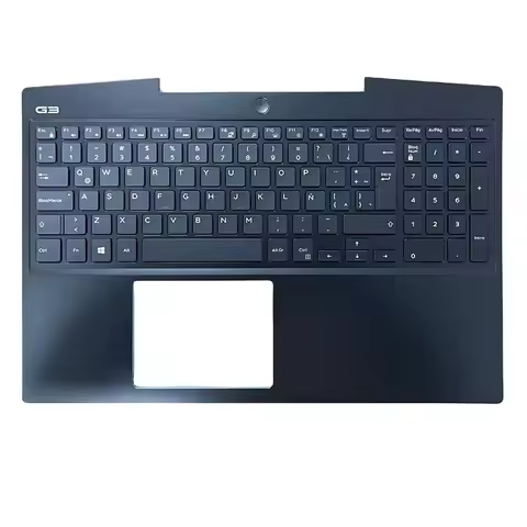 Latin For Dell Gaming G3 15 3590 P89F Laptop Palmrest w/Keyboard White Backlight