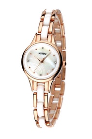 Kimio นาฬิกาข้อมือผู้หญิง K450L - สีขาว/ทอง