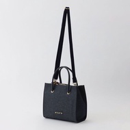 [Direct From Japan] CrestBridge Blue Label Square Mini tote bag (NAVY)