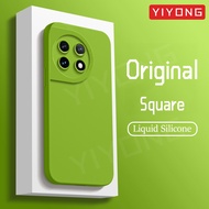 For OnePlus11 Case YIYONG Square Liquid Silicone Soft Cover For OnePlus 11 11R 10R 10 Pro One Plus 9 R 9R 9RT OnePlus11R Phone Cases