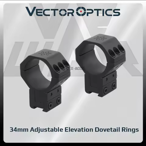 Vector Optics 34Mm Picatinny Hunting Scope Mount Ring Dovetail Tactical Accessories for Ar 15 Airsof