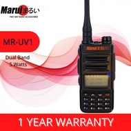 Marui MR-UV1 Dual Band Two Way Radio (Black) with 1 Year Warranty