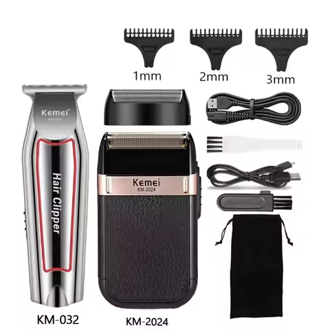 Kemei Hair Clipper KM-2296 KM-032 KM-2024 Men's Electric Shaver Hair Trimmer Machine Professional Ha