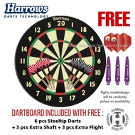 Harrows Dart 2 in 1 Family Darts Game Dart Board Set Dartboard