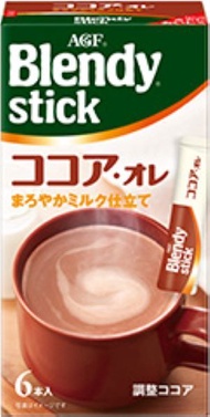 Blendy Stick-可可咖啡歐蕾-牛奶咖啡-即沖咖啡(10.3g x 6條)