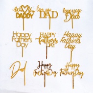 [Festival Cake Acrylic Card Baking Ingredients] Father's Day Cake Card Happy fathers Day Happy fathe
