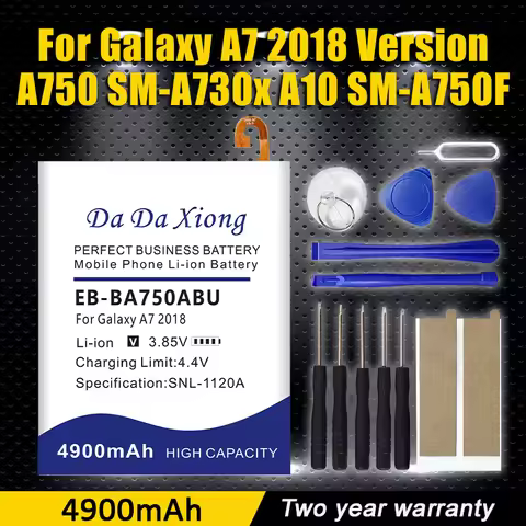 Battery EB-BA750ABU 4900mAh For Samsung Galaxy A10 / A7 (2018) A750 SM-A750F/DS SM-A750FN/DS A750F A