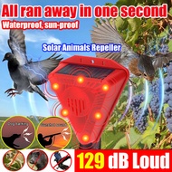 【129dB Loud】Alarm sensor bird repellent outdoor penghalau burung Rain prevention, monkey repellent H