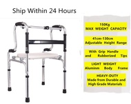 Walker for adult Multi-functional foldable stainless steel Walking Aid aids Toilet Armrest with shower chair--up