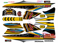 Tem Rời WAVE ALPHA 100 50 cc - mẫu wave RS 612828 (Tem chế 3 lớp cao cấp)