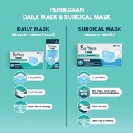 S✓R5 MASKER SOFTIES DAILY MASK ISI 30 ORIGINAL, SOFTIES MASKER DAILY