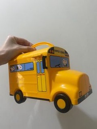 SNOOPY史努比日本環球影城餅乾提拔盒子/公車/巴士造型