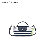 Original 2023 Longchamp bag for women and men Le Pliage series mini handbag Navy stripe cosmetic bag girls Long champ shoulder bags