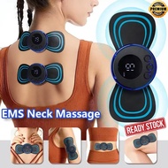 EMS Cervical Massage Stickers | Rechargeable | 15 Intensity Levels | 20-Minute Auto Timer | Portable