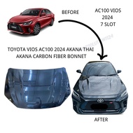 AKANA TOYOTA VIOS AC100 2024 THAI CARBON FIBER BONNET ( 7SLOT ULTIMATE)
