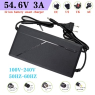 54.6V 3A Battery Charger 48V Li-ion Charger AC100-240V for 13S 48v 21700 18650 ebike Scooter battery