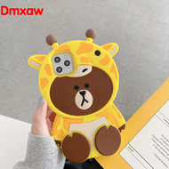 Carton Giraffe Silicone case OPPO A96 A93S A74 A54 A95 A94 5G Reno 7Z 8Z 8 7 Lite 7 6 Pro SE Find X5