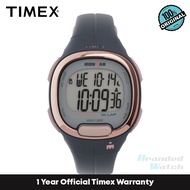 [100% Original] Timex TW5M35100 Women's Ironman Transit 33mm Mid-Size Digital Sports Navy Rose Gold Resin Strap Watch