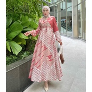 PEACHSILK SUTRA DRESS GAMIS BATIK SILK SUTRA GAMIS BATIK CAP GAMIS SHALDA BATIK PEKALONGAN