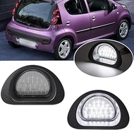 License Plate Light Error Free Xenon White Rear Tag Lamp 2pcs License Plate Light Compatible with Pe
