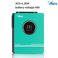 Anern 6.2kw / 8.2kw / 10.2kw ปิดตารางไฮบริดอินเวอร์เตอร์ 48Vdc 500VDCMPPT เพียวไซน์เวฟอินเวอร์เตอร์พ