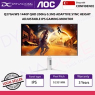 AOC Q27G4/WS 27" FAST IPS QHD 2K 200HZ 0.3MS White Gaming Monitor