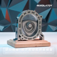 NIKOLATOY|Metal Rotary Engine Model|Assemblable Movable Desktop Ornament|Men Gift