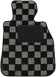 ZERO Floor Mats for BMW 3 Series Coupe 2006/9-E92 Left Handle, Big Check Black with Heel Pad