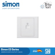 SIMON E3 Data Outlet (Cat.6) White
