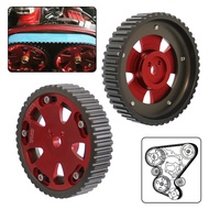 Clear Timing Belt Cover + Cam Pulleys Fit for Mitsubishi Lancer EVO IV 96-98 V 98-99 VI 99-01 VII 01