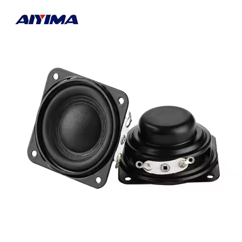 AIYIMA 2Pcs 1.5 Inch Mini Full Range Portable Speaker 4 Ohm 5 10W Long Stroke Bass Hifi Stereo Sound