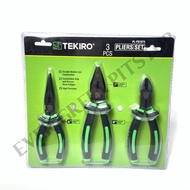 TEKIRO 3-piece Pliers Package 7-piece Combination Pliers 6-piece Knipe Pliers 6-piece Pliers Set 3-p