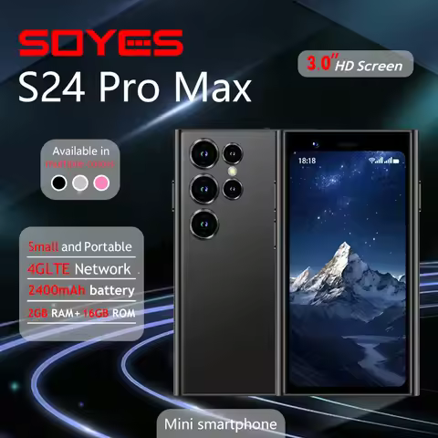 SOYES S24 Pro Max Mini Smartphone 3.0-inch 4G Network Face Unlock 2GB+16GB 2400mAh Dual Card Play St