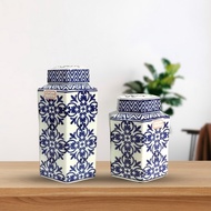 Vase Oriental Chinese Wu Chinoiseries Ginger Jar Vase 2403