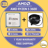 USED AMD Ryzen 5 3600 R5 3600 Six-Core Twelve-Thread CPU Processor 7NM 65W Socket AM4 DDR4 Desktop Accessories Game Processor