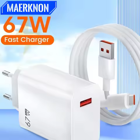 For Xiaomi 67W USB Super Fast Charger 6A Type C Cable Phone Power Adapter For Mi 12 11 POCO X5 X4 Pr