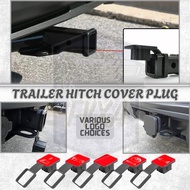 4x4 Trailer Hitch Cover Plug Cap Insert, Receiver Tube Cover 2 Inch Black Receiver Hitch Cover for T