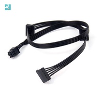 [deirdre_isaiah.my]1Pcs GPU PCI Express 6Pin Male 1 to 3 SATA SSD Power Supply Cable for  CX850M CX7