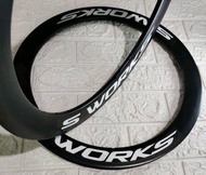 Velg rims S-Works 20 Murni Alloy Hitam 32 Holes 4cm (1set/2pcs)