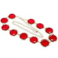 Anime Teen Titans Super Hero Raven Cosplay Costume Halloween Party Women Crystal Stone Chain Belt Je