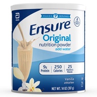 Ensure Original Nutrition Shake Powder with 9 grams of protein, Meal Replacement Shakes, Vanilla, 14