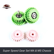 Rep Tamiya 15349 Super Speed Gear Set MA Chassis MS Chassis Gear Aoda + Bearing