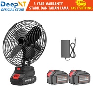 DEEPXT For Makita 21V Lithium Battery Fan Kipas tepi katil bateri litium industri berkapasiti besar 