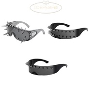 IOEFSGF69 Punk Gothic Glasses, Cosplay Costumes Steampunk Cyber Goggles, Trendy Street Photography F