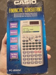 CASIO Financial calculator 計算機 FC200V