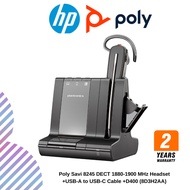 [PREORDER-CHAT SELLER] Poly Savi 8245 DECT 1880-1900 MHz Headset +USB-A to USB-C Cable +D400 (8D3H2A